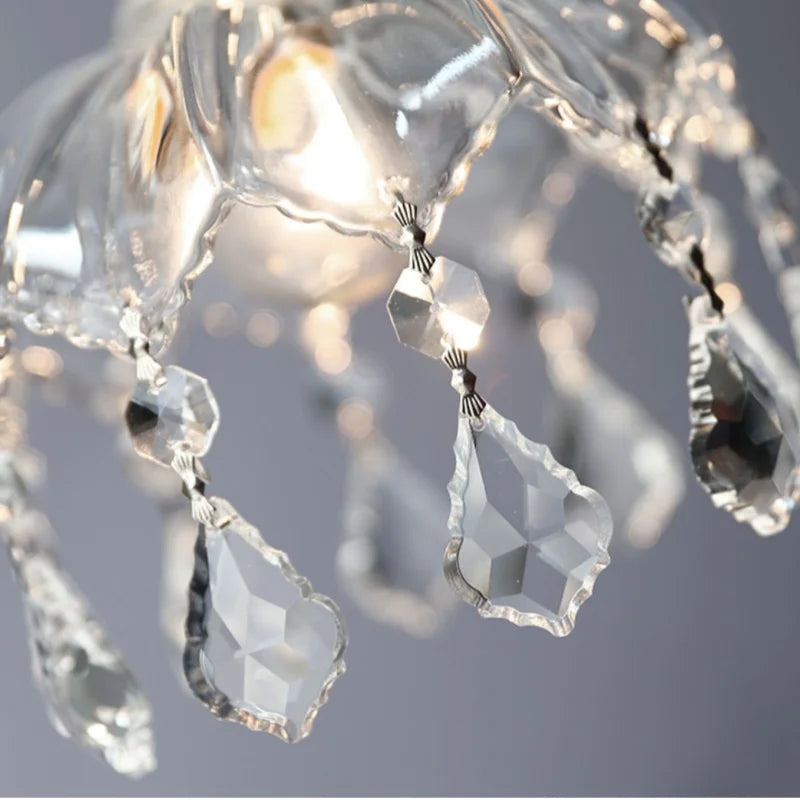 Afralia™ Nordic LED Wall Light Fixture Wood Glass Copper Hanging Lamp