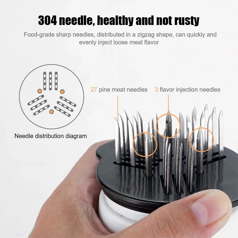 Afralia™ Meat Injector: Stainless Steel Tenderizer & Flavor Syringe for Kitchen