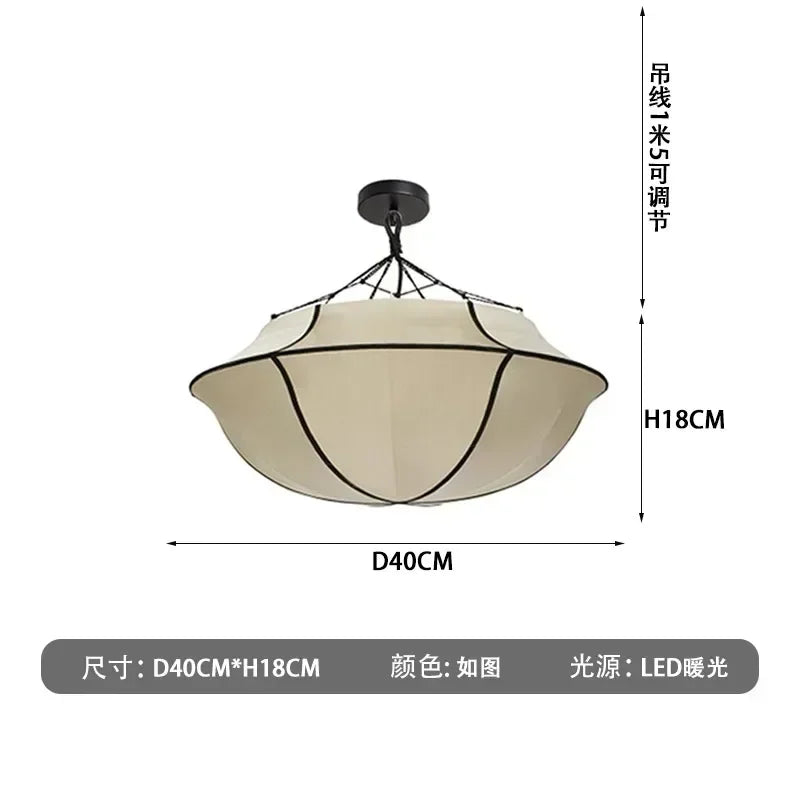 Afralia™ Japanese Umbrella Pendant Lamp - LED Ceiling Lantern for Living Room Bedroom Office