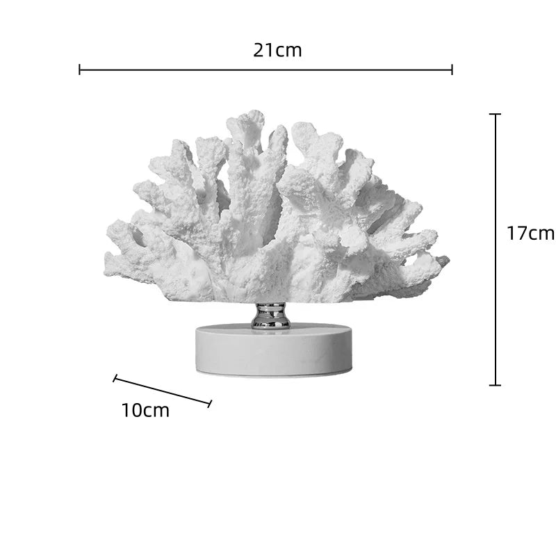 Afralia™ Resin Handicraft Sea Shell Clamshell Decorative Figurines Home Decoration