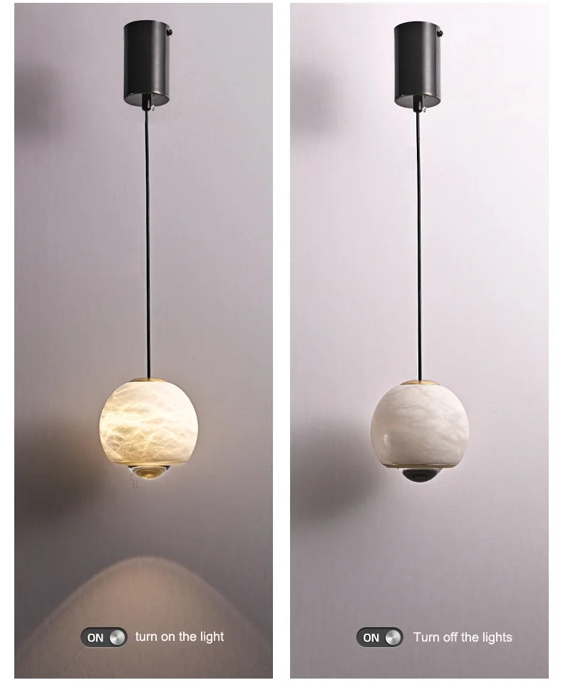 Afralia™ Modern Marble Chandeliers Luxury Pendant Hanging Lamps for Living Room and Bedroom