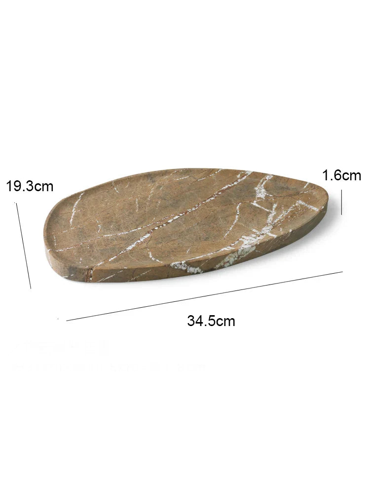Afralia™ Rainforest Brown Marble Luxury Tray - Home Decor for Bathroom Vanity