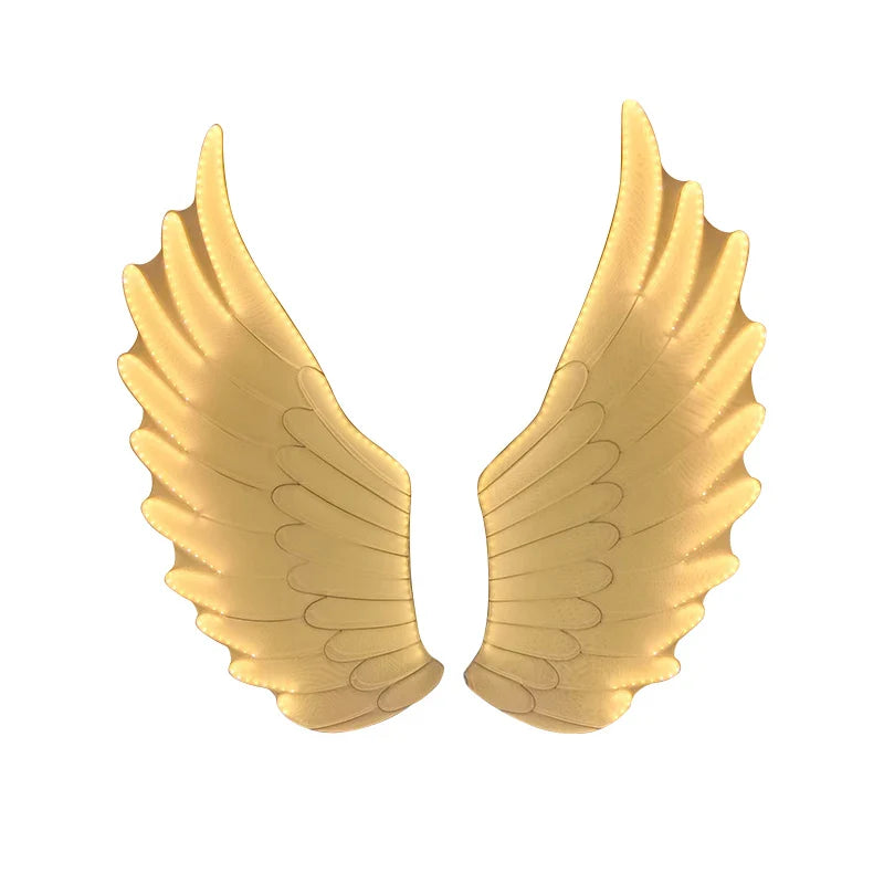 Afralia™ Luminescent Angel Wings LED Decoration Lamp for Modern Fairy Party Stage