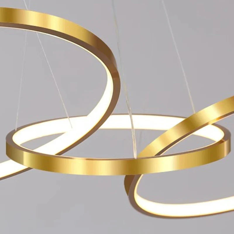 Afralia™ Modern LED Pendant Chandeliers for Living Room and Dining Room