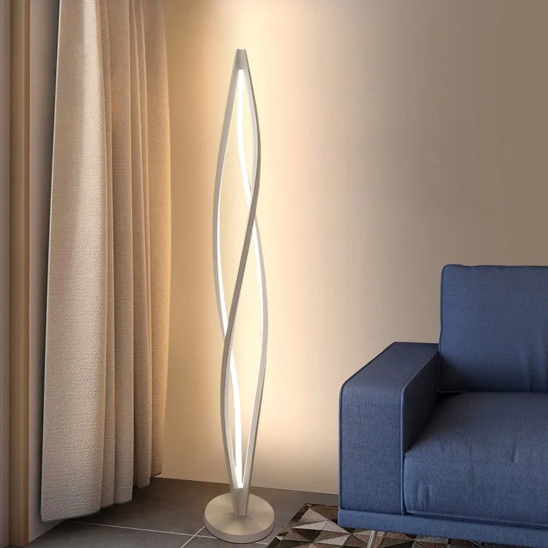 Afralia™ LED Spiral Aluminu Chandelier - Modern Decor for Home, Office, and Dining Areas