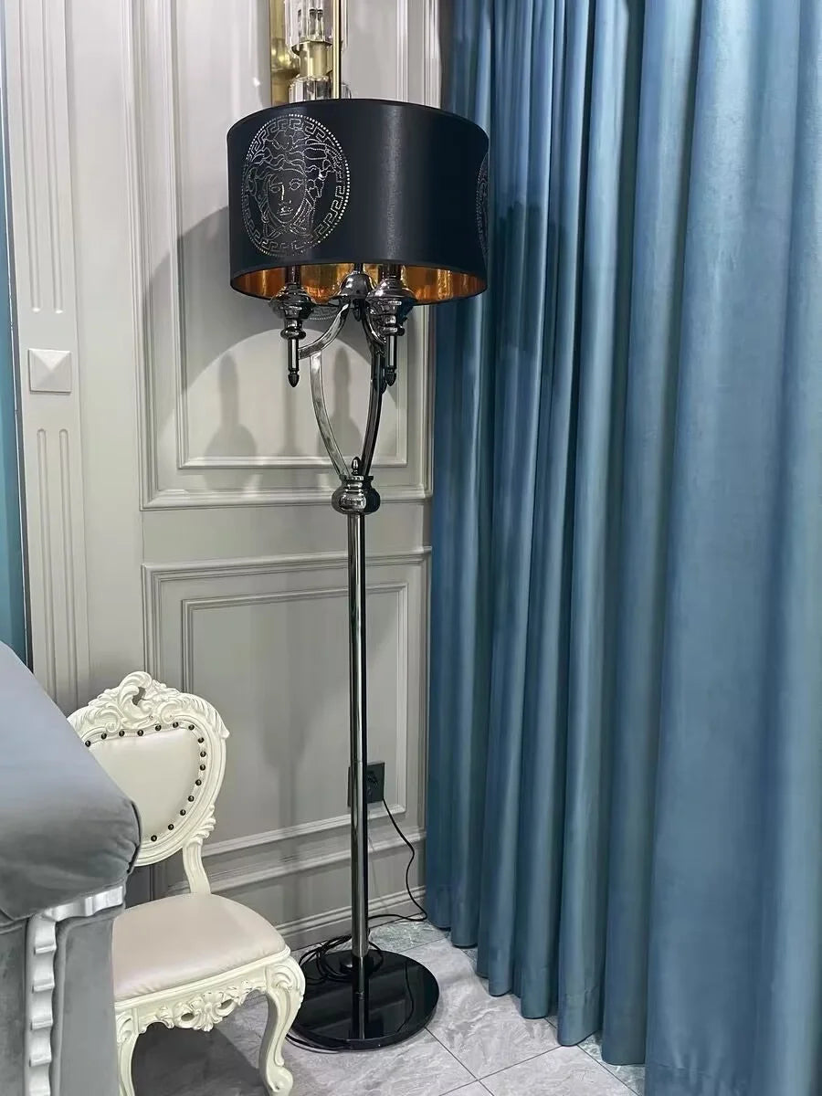 Afralia™ Modern LED Fabric Floor Lamp for Home Decoration and Lighting