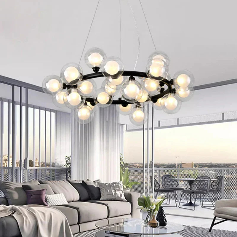 Afralia™ Modern LED Pendant Chandeliers for Indoor Living Room & Dining Room Lighting