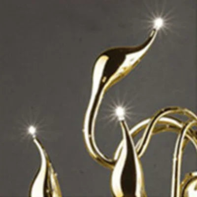 Afralia™ Iron Swan Pendant Lamp | Nordic LED Chandelier for Home Decor