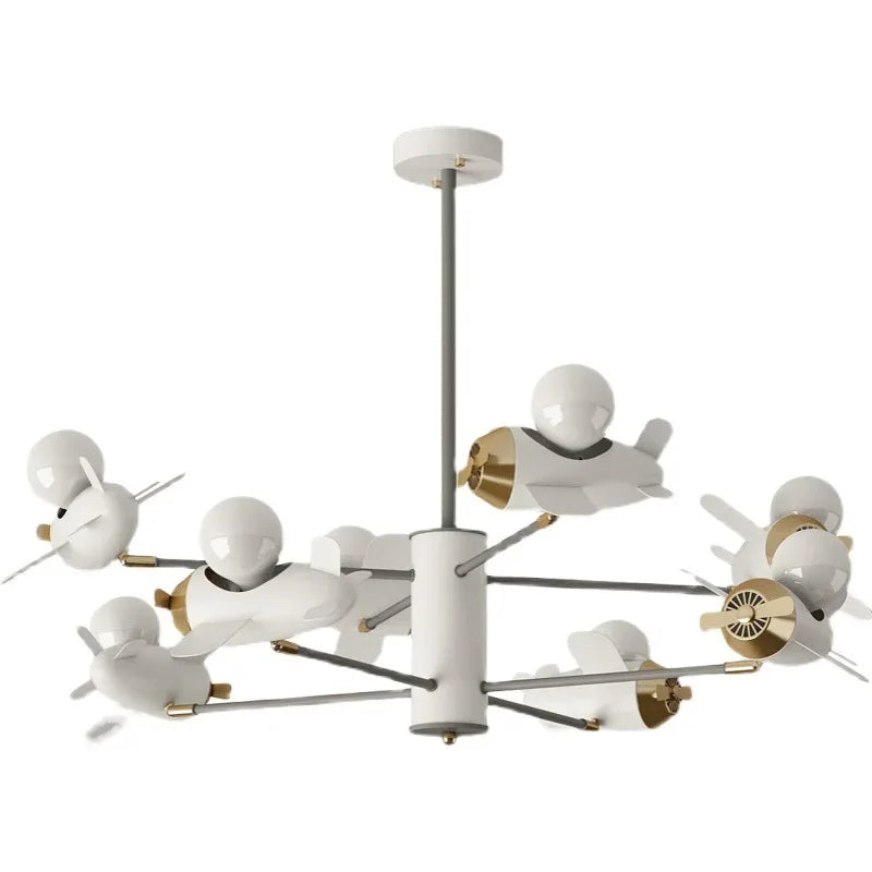 Afralia™ Helicopter Chandeliers for Children's Room and Bedroom Lighting