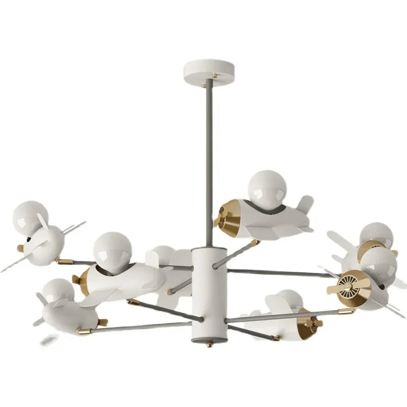 Afralia™ Helicopter Chandeliers: Indoor Hanging Lights for Kids' Bedrooms and Living Rooms
