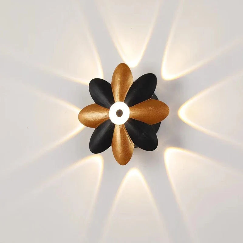 Lotus Shape LED Wall Lights by Afralia™ for Indoor Décor & Bedside Lighting
