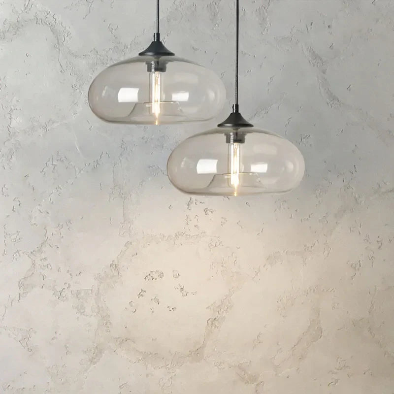 Afralia™ Colorful Glass Pendant Lights for Restaurant Bar Shop - Nordic Indoor Decoration Lighting