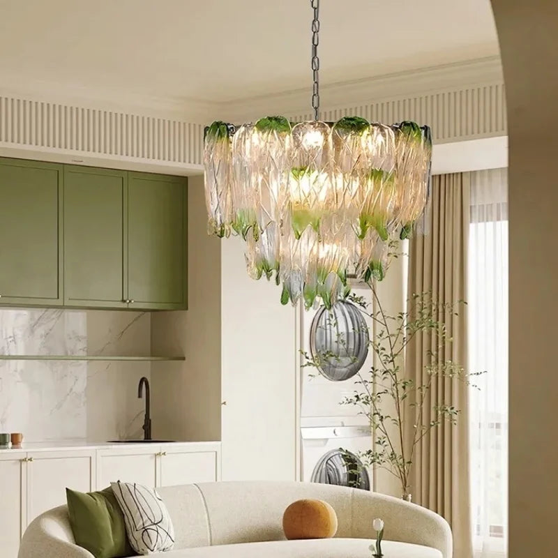 Afralia™ Green Crystal Chandeliers - Modern Classics Ceiling Pendant Light