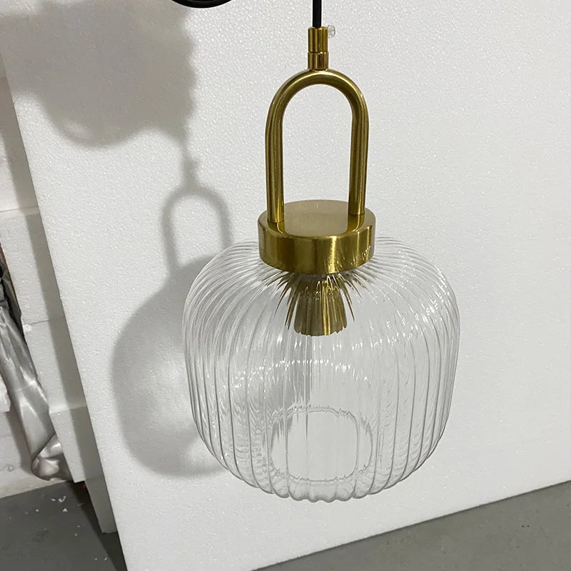 Afralia™ LED Glass Chandelier: Modern Dining Room Pendant Lights Hanging Lamp Fixtures