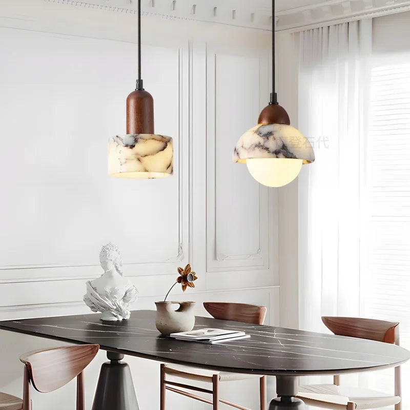 Afralia™ Glass Ball LED Pendant Light for Bedroom Dining Room Kitchen - Vintage Hanging Fixture