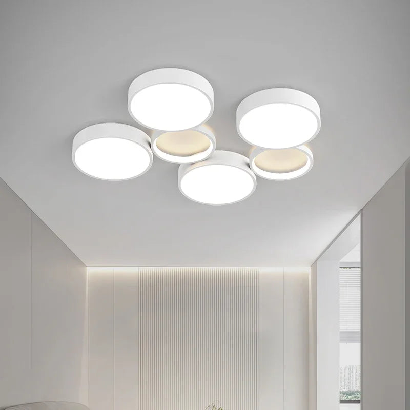 Afralia™ Modern Circles LED Ceiling Light for Living Room Bedroom