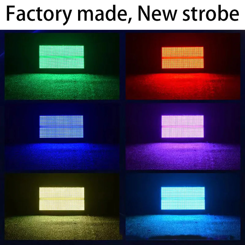 Afralia™ RGB 3in1 LED Strobe Light DMX Controlled DJ Disco Decorative Effect Lighting