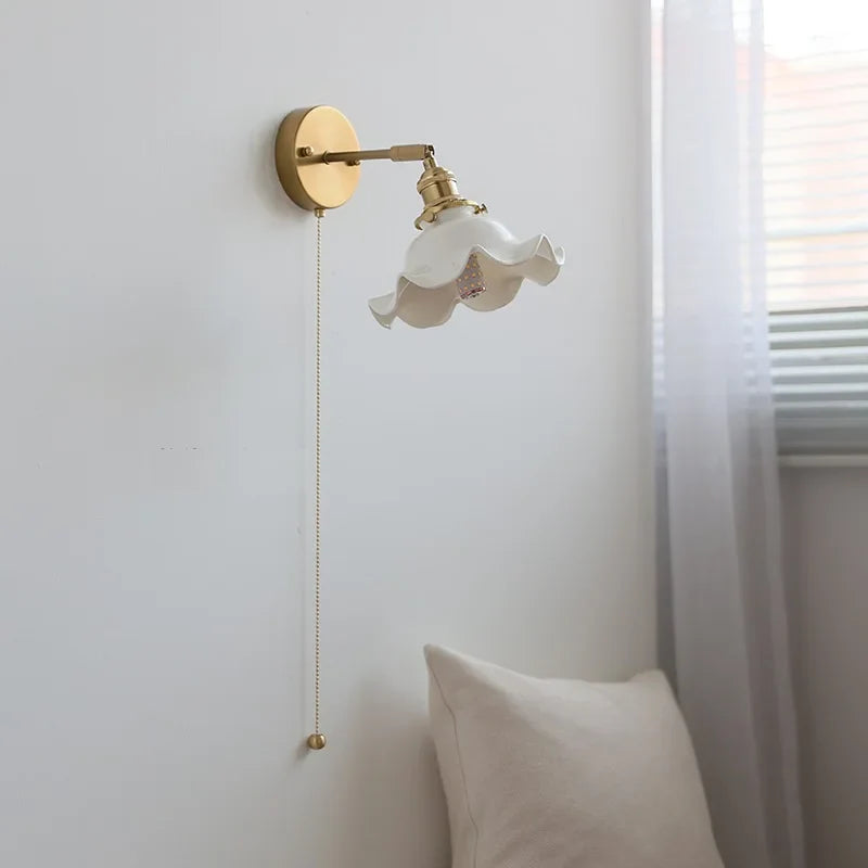 Afralia™ Ceramic LED Wall Light for Home Indoor Decor Bedroom Bathroom Mirror