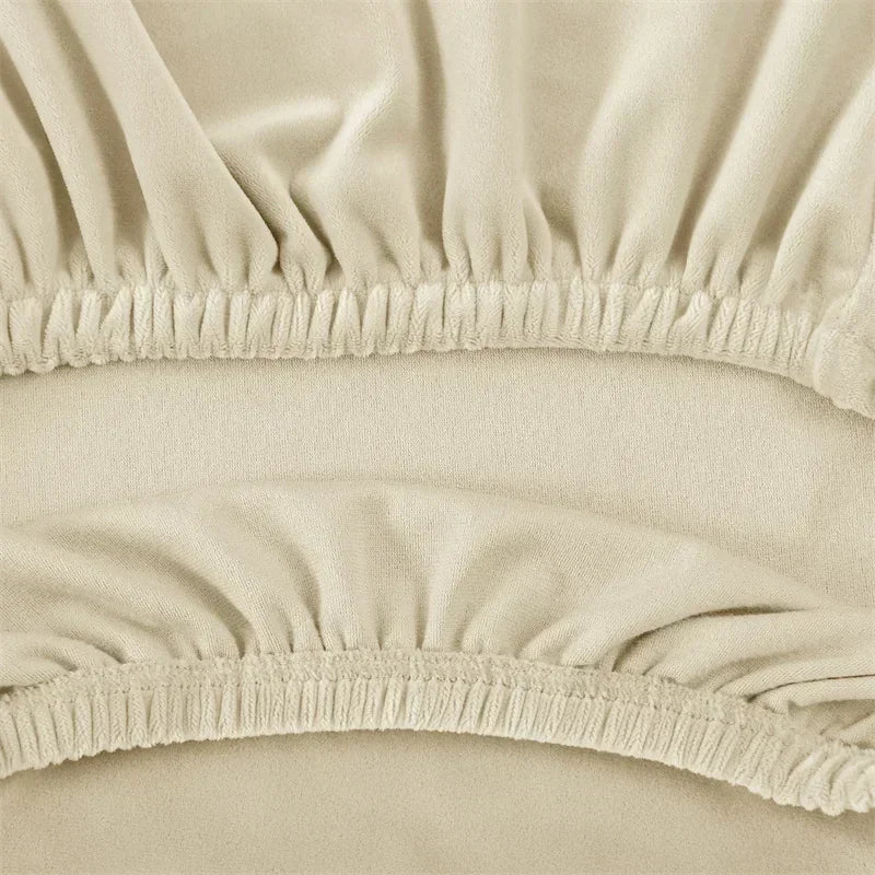 Afralia™ Velvet High Back Chair Cover: Stretch Spandex Slipcover for Elegant Home Decor