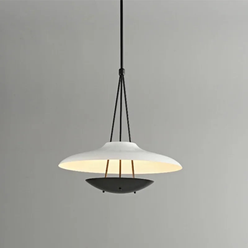 Afralia™ Modern Minimalist Black White Pendant Light for Restaurants and Studios
