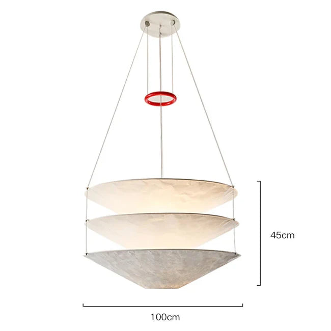 Afralia™ Scandinavia Paper Pendant Lamp Ceiling Chandelier for Living Room Kitchen
