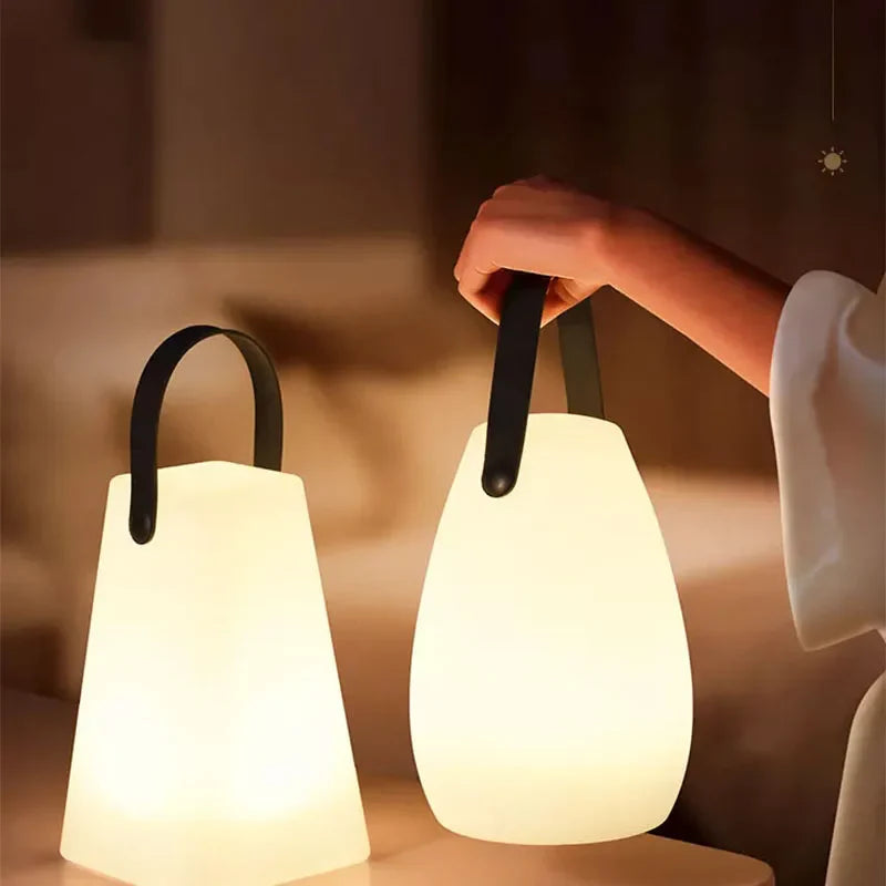 Afralia™ Portable LED Night Light with Remote Control for Household, Camping, and Atmosphere