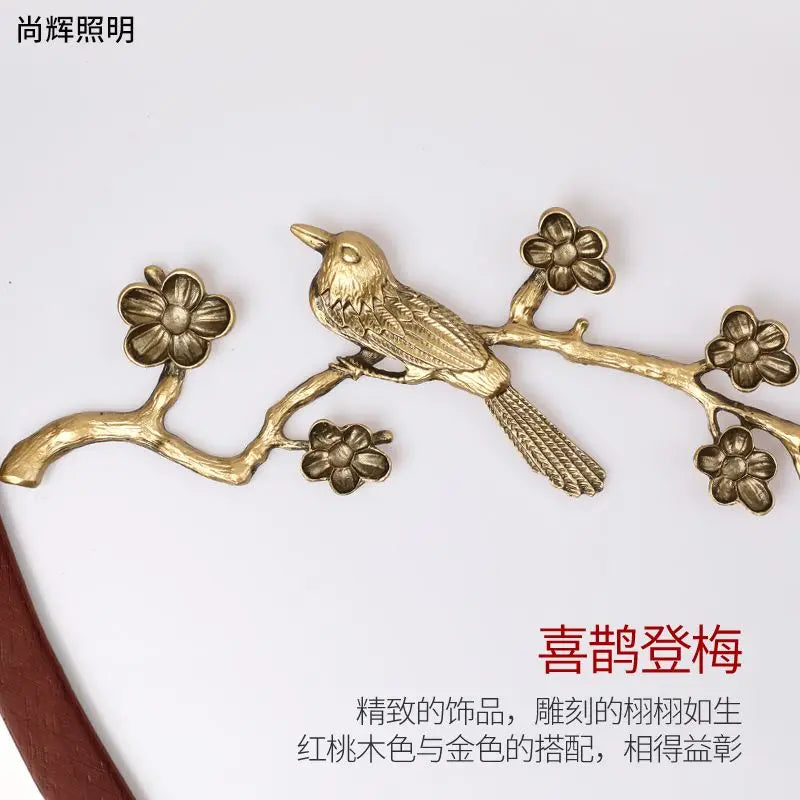 Afralia™ Chinese Style LED Ceiling Lamp, Ultra-Thin Round Design for Living Room and Bedroom