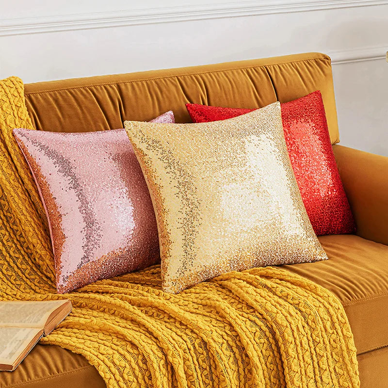 Afralia™ Sequin Embroidered Cushion Cover - Modern Light Luxury Decor for Sofa