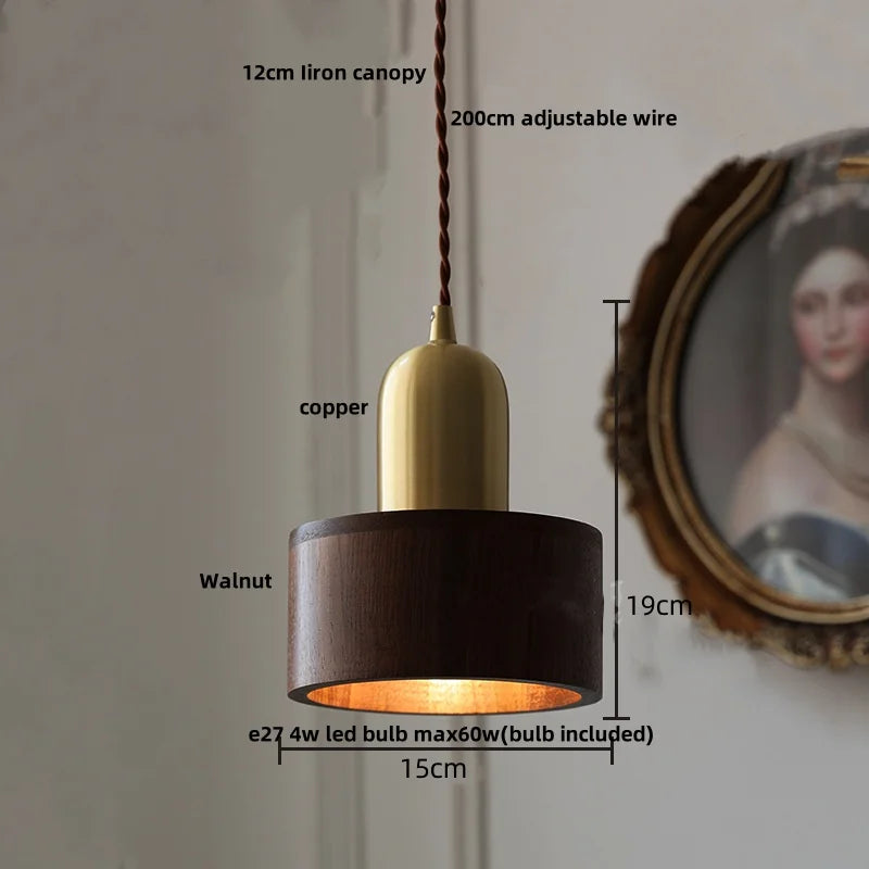Afralia™ Glass LED Pendant Lamp Copper Socket for Dining Living Room Decor