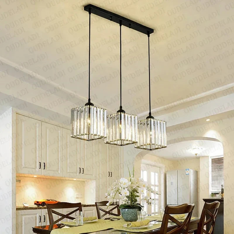 Afralia™ Crystal Trio Pendant Light for Modern Spaces