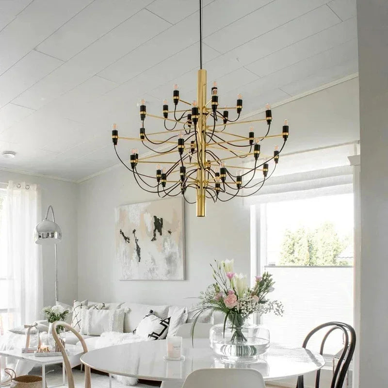 Afralia™ Nordic Luxury Gold Chrome Ceiling Chandelier for Living Room, Bedroom, Kitchen & Hotel