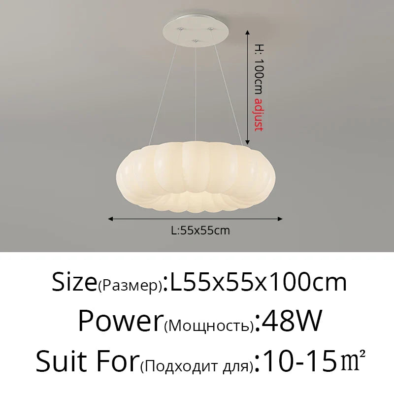 Afralia™ Nordic Cloud LED Ceiling Light White Dimmable Fixture for Kids Room & Bedroom