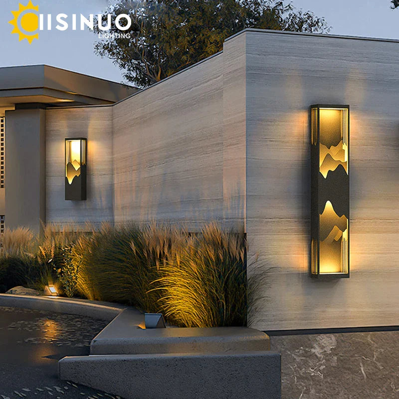 Afralia™ LED Outdoor Wall Lamp for Garden Courtyard Street Lighting