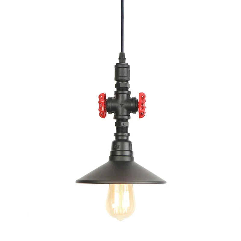 Afralia™ Industrial Water Pipe Pendant Lamp for Dining, Bar, and Café