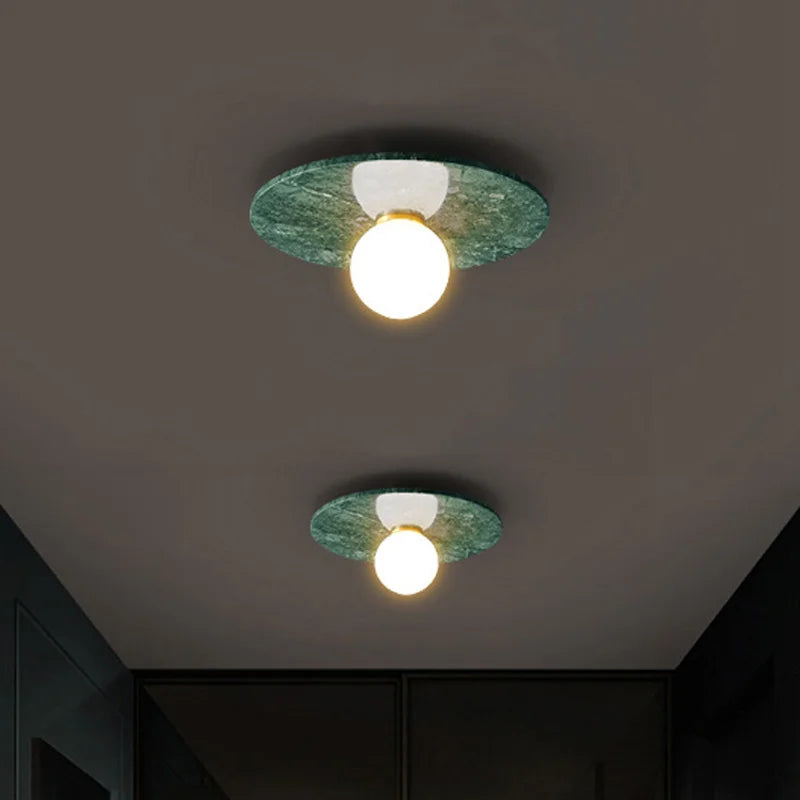 Afralia™ Nordic Marble Ceiling Lamp for Living Room & Bedroom Lighting