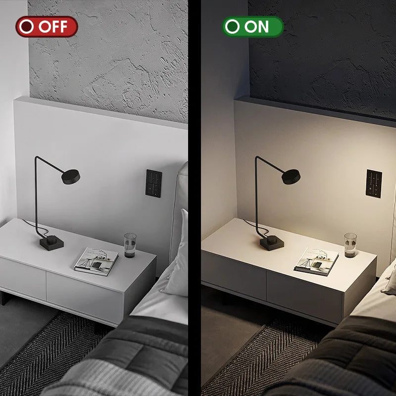 Afralia™ LED Desk Lamp: Rotatable Modern Study Lamp for Bedroom Office Home Decor