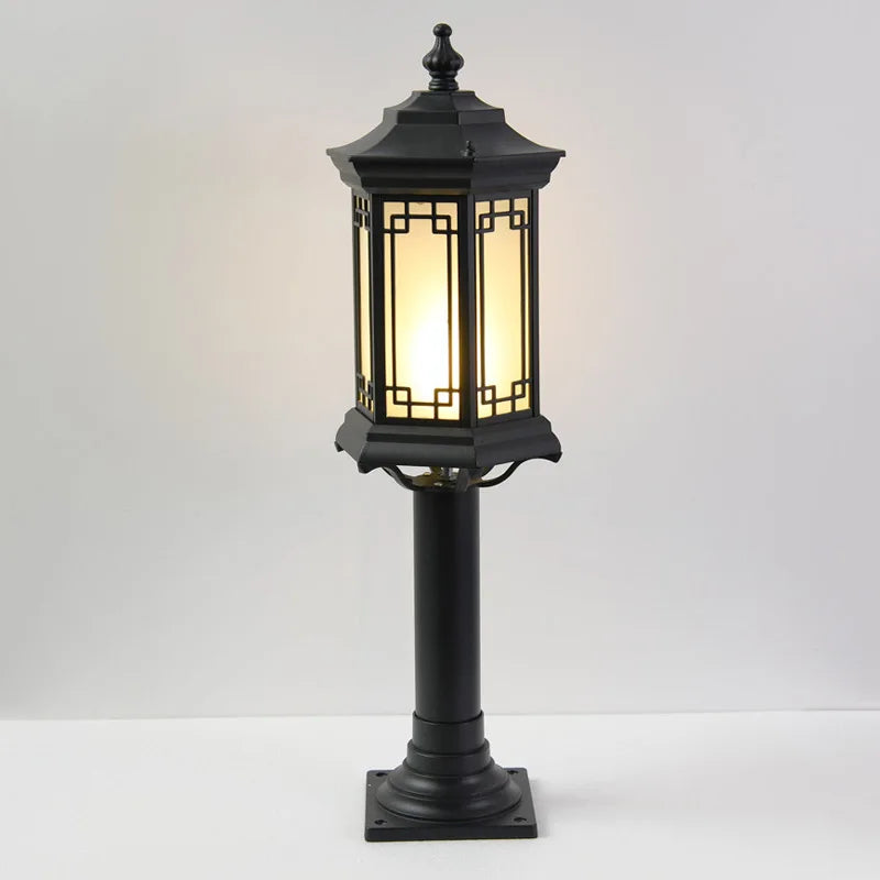 Afralia™ Vintage E27 Outdoor Garden Lamp Aluminum Waterproof Retro Style