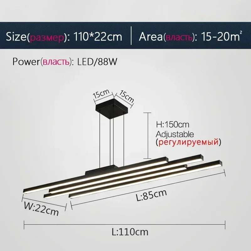 Afralia™ Modern Chandelier: Luxury Nordic LED Hanging Lamp for Minimalist Living Room