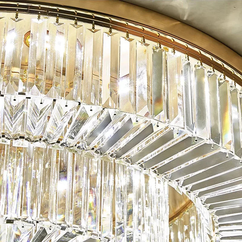 Afralia™ Crystal Ring Chandelier: Modern Luxury LED Ceiling Light Fixture