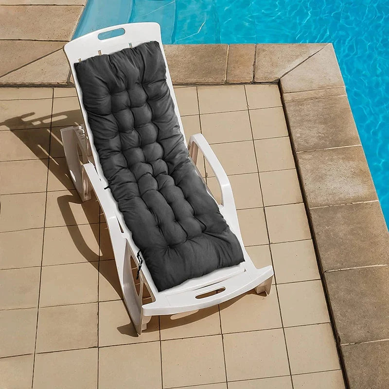 Afralia™ Patio Chaise Cushion: Thick Padded Recliner Seat for Outdoor Rocking Chair