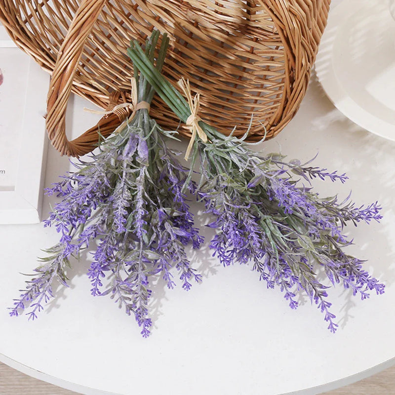 Afralia™ Lavender Wedding Wreath Artificial Flowers Home Decor Craft Fake Plants