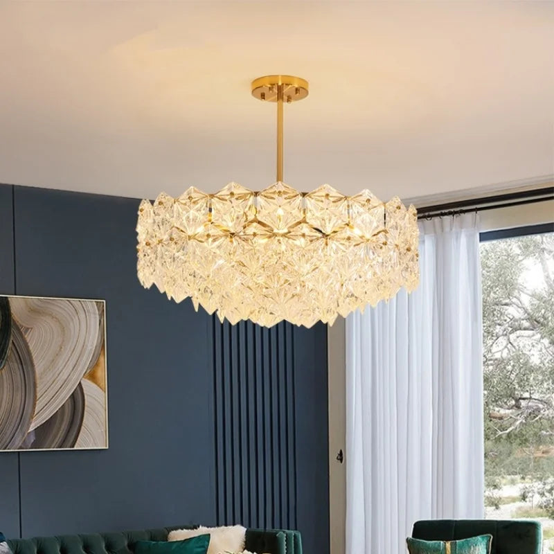 Afralia™ Crystal Chandelier: Luxury Lighting for Bedroom, Foyer, Dining & Living Room