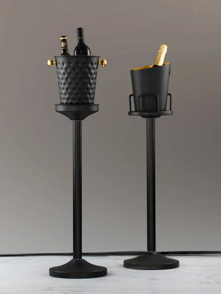 Afralia™ Stainless Steel Ice Bucket Stand for Champagne, Wine & Beer Cooling