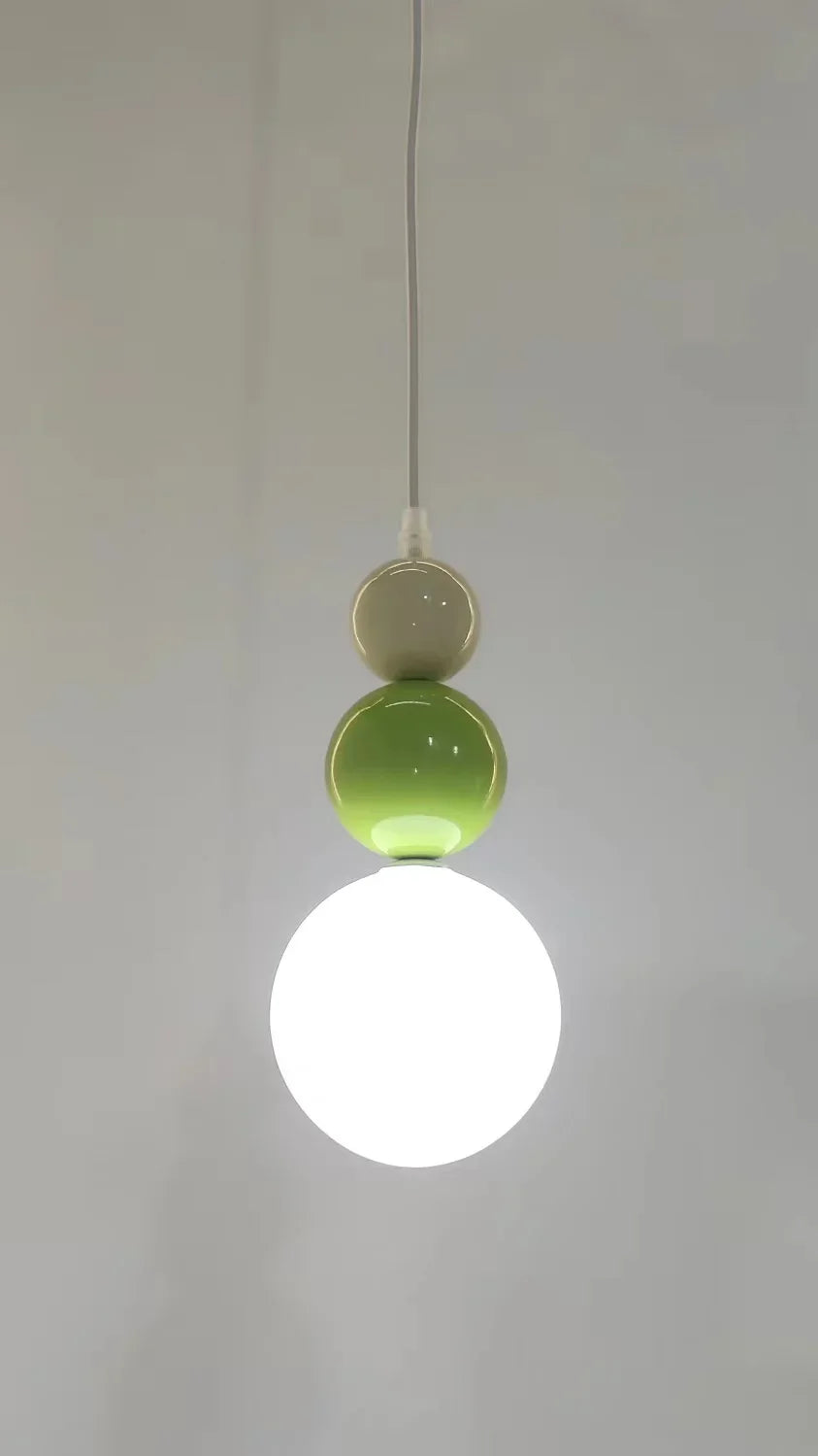 Afralia™ Nordic Three Ball Pendant Lamp Colorful Chandelier