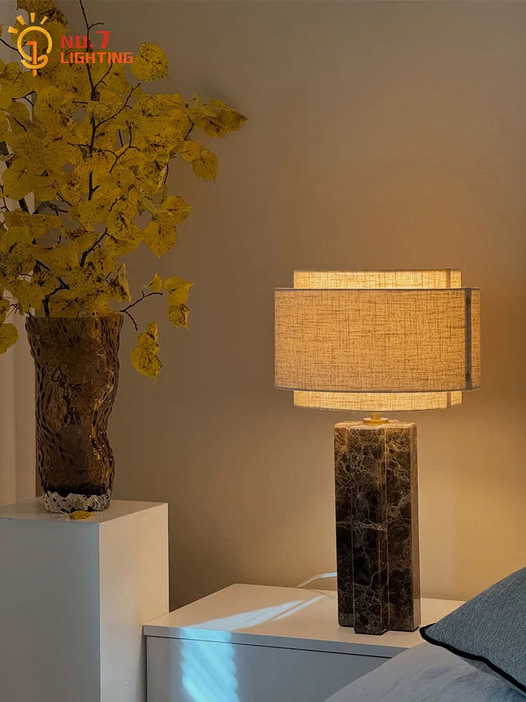 Afralia™ Marble Table Lamp LED E27 Modern Minimalist Design