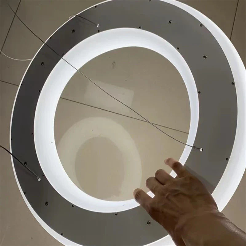 Afralia™ Cloud Pendant Light: Nordic Minimalist Doughnut Chandelier for Living Room & Kid's Bedroom