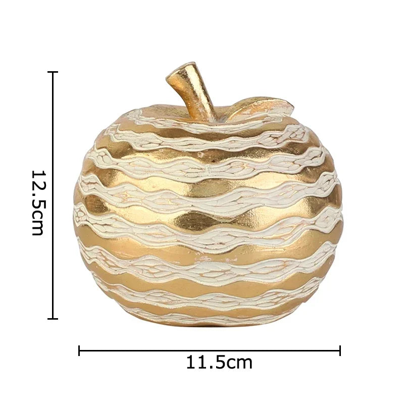 Afralia™ Golden Pineapple Resin Sculpture Desk Decoration Art Statuette
