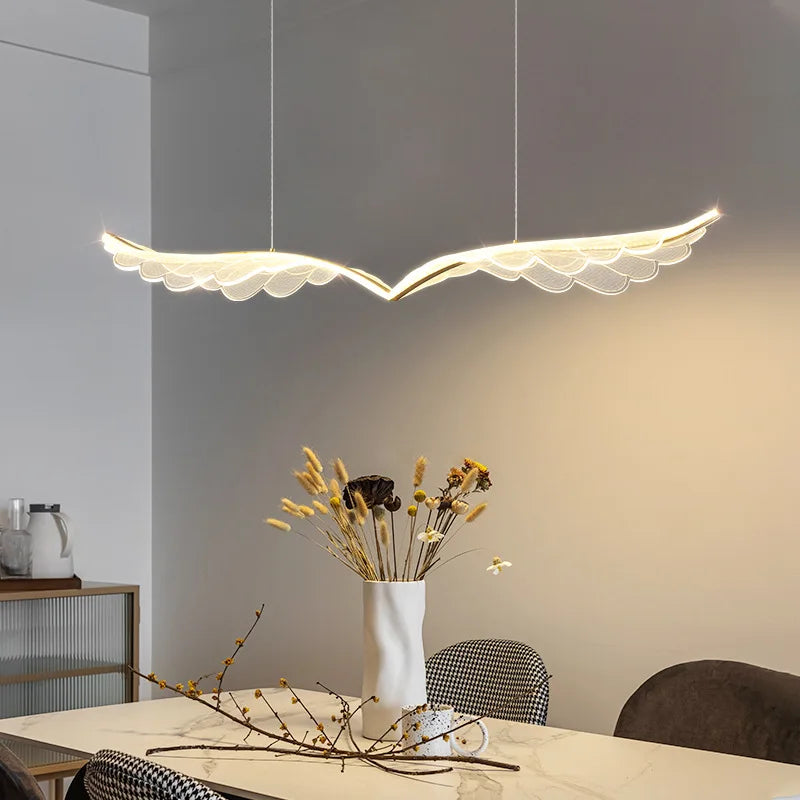 Afralia™ Winged LED Chandelier: Modern Acrylic Pendant Light for Home, Bar, Restaurant