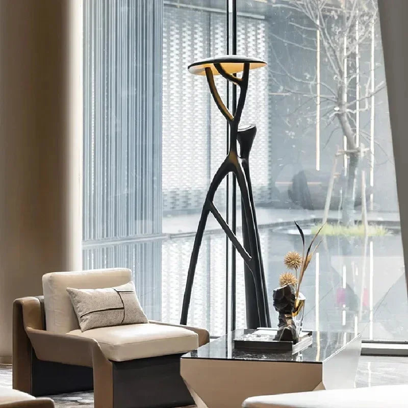 Afralia™ Modern LED Salon Floor Lamp for Home, Living Room, Restaurant, Hotel Lobby