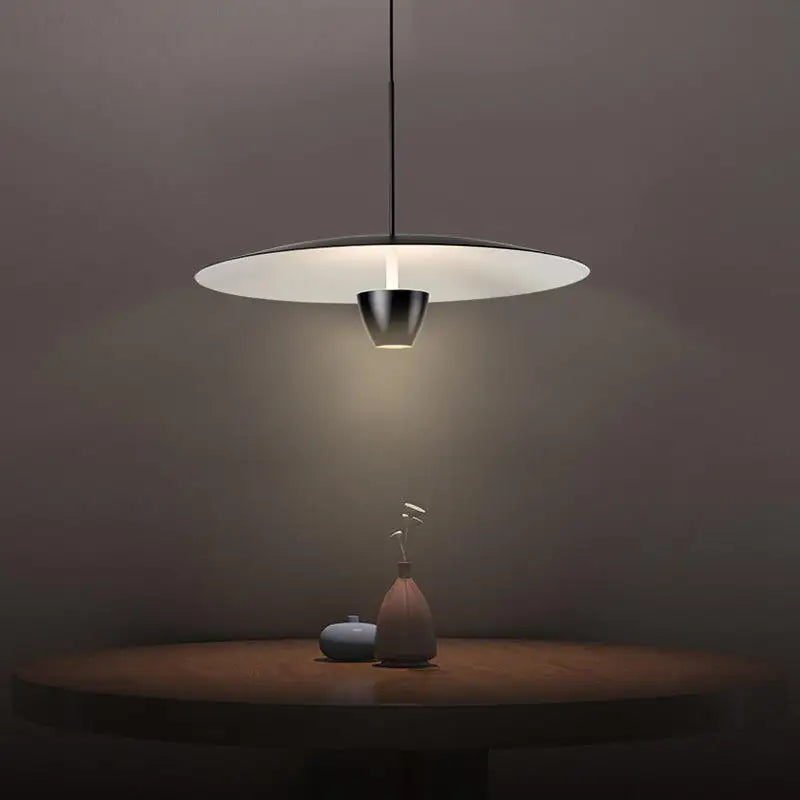 Afralia™ Black LED Hanging Light: Italian Nordic Minimalist Ceiling Pendant Lamp